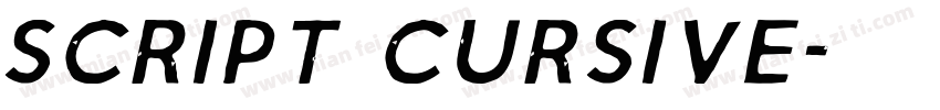 script cursive字体转换